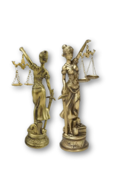 escultura thêmis – deusa da justiça | edição gold, tamanho médio