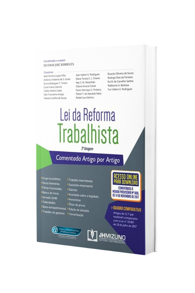 lei da reforma trabalhista comentada artigo por artigo